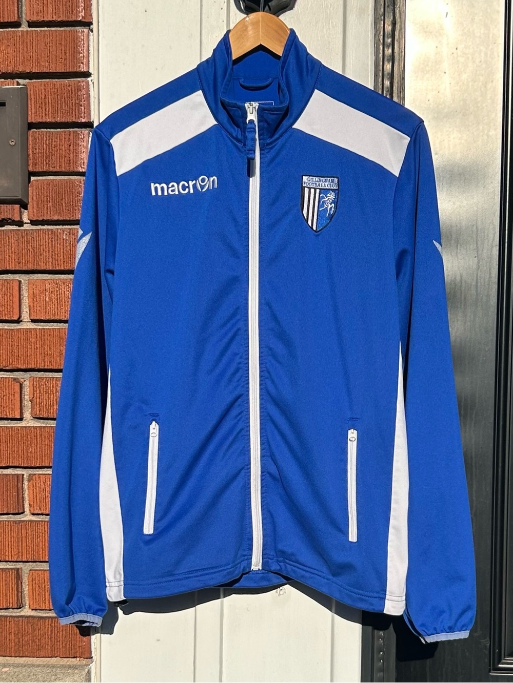Vintage Y2K Gillingham FC Soccer ⚽️🏴 Training Track Jacket Coat EFL Macron